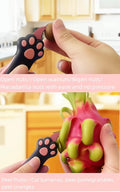 Cat Paw Box Cutter, 2026 New Retractable Cat Claw Knife Cute Cat Box Paper Cutter，Portable Cat Retractable Knife (black)
