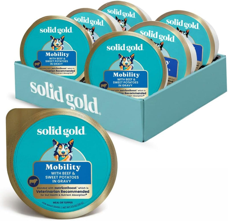 Solid Gold Wet Dog Food Topper, Beef Meal & Topper, Picky Eaters, 6ct