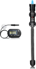 Aquarium Heater 300W Submersible Water Thermostat Fish Tank Heater Adjustable Temperature with Digital Thermometer for 4