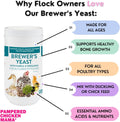 Brewer's Yeast for Ducks & Chickens with Garlic & Dried Oregano (24 Ounce) | Niacin for Ducks, Chicks, and Adult Chickens | Chicken Probiotic & Amino Acids| Pampered Chicken Mama (24 Ounce)