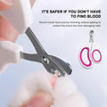 Aogeili Cat Claw Nail Clippers, Beginner Friendly Safety Trimmer, Pet Grooming Essentials Accessories with Stainless Steel Non Slip Handle for Kitten Puppy Rabbit Small Pets