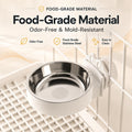 Bird Water Feeder with Stainless Steel Tray and Auto Refill