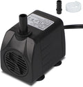 alizzy 150 GPH Small Fountain Pump, Durable Submersible Water Pump