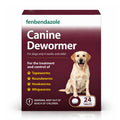 Fenbendazole Dewormer for Dogs & Puppies, Oral Treatment for Tapeworms, Roundworms, Hookworms and Whipworms, 24 Count