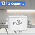 Vumdua Large Dog and Cat Food Storage Container, Farmhouse Pet Food Storage Containers with Lid and Dry Food Scoop, Dura