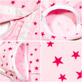 Dog’s Recovery Suit Post Surgery Shirt for Puppy, Wound Protective Clothes for Little Animals(Pink Stars-l)