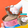 CUITIBI Small Spatula For Short Can, Cat Food Scoop, Wet Food Spoon For Dog Or Cat, Open Canned With Spatula, Manual Can Opener(Gray Spoon)
