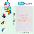 CuaxTume Bird Cage Liners-100PCS-11'' X 20''Disposable Non-WovenBird Cage Tray Liners, Disposable Sheets for Birds,Cages Accessories for Pet Bird Parrot
