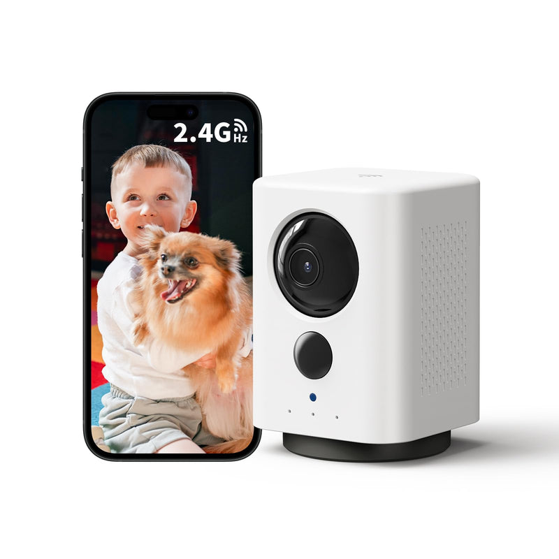ELYSOO Wireless Indoor Camera: Battery Powered Pet/Dog Camera with Phone App, 360° Pan/Tilt, Smart Detection, No Wiring Needed, 2K Live Video, Night Vision, Portable Home Cam for Room/Rental/Travel