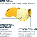 Ruffwear, Sun Shower Dog Raincoat, All-Weather Jacket, Waterproof, Windproof & Lightweight, Mineral Yellow, Medium