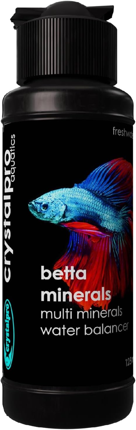 Crystalpro Betta Minerals - Creates Natural Beta Water Environment - Reduces Stress - Essential Minerals for Soft & RO W