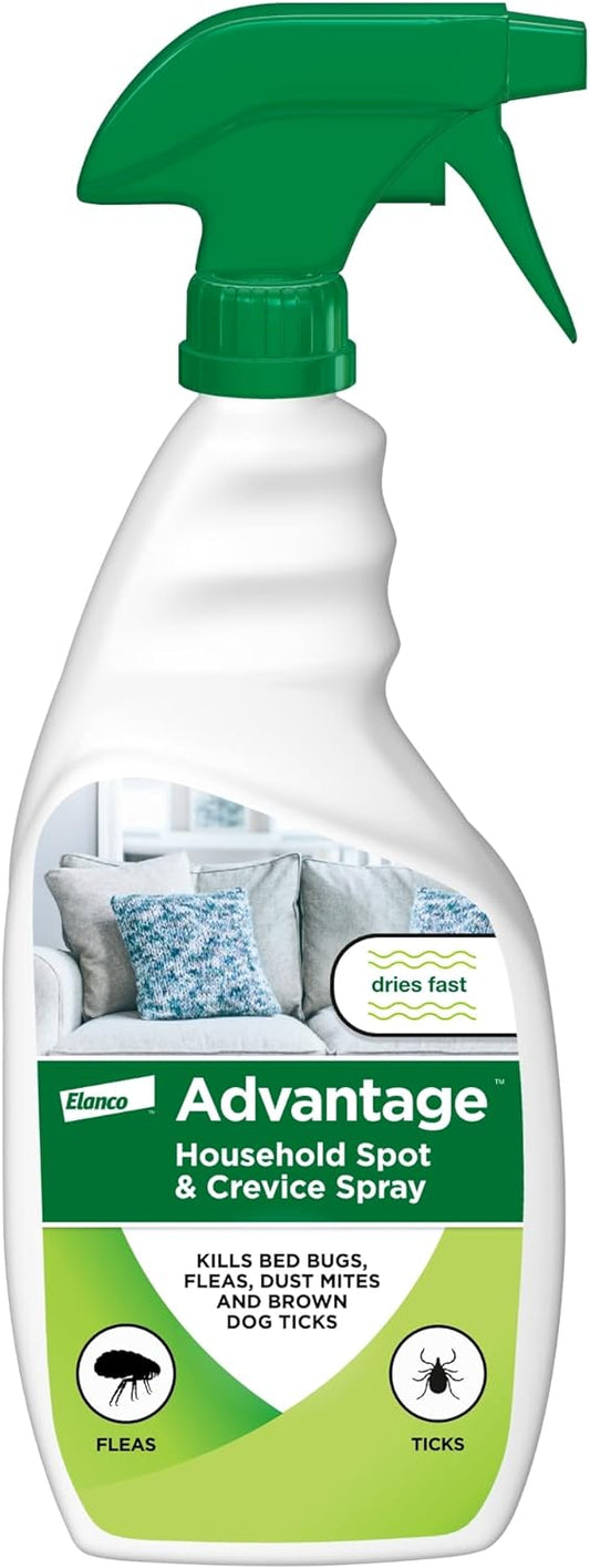 Advantage Spot & Crevice Spray, Kills Fleas & Ticks, 24 oz.