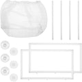 Fish Tank Breeder Net, Breeder Box for Fish Tank Simple to Install Fishes Hatchery Isolation Separation Net Plastic Fram