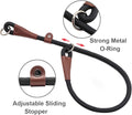 MayPaw Slip Collar Nylon Rope Adjustable Collar for Dog Training- No Pull Round Martingale Dog Collars for Small Medium 