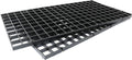 RLECS 2pcs 30cm x 15cm Plastic Grid Divider Tray Egg Crate Louvre Aquarium Fish Tank Bottom Isolation, Black