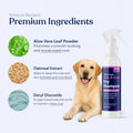 Dog Dry Shampoo, Waterless No-Rinse Foaming Formula, Oatmeal & Lavender 8oz