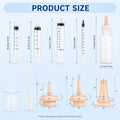 Pet Feeding Kit for Newborn Kittens & Puppies, Kitten Feeding Bottle with Soft Silicone Nipples, Nursing Syringes for Small Animals, Kitten Milk Feeder Set for Rabbit, Hamster