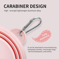 Collapsible Dog Bowls 2-Pack, Portable Travel Dog Bowl with Carabiner, Food-Grade Silicone Pet Bowl for Hiking, Walking 