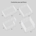 Pet Playpen Portable Small Animals Playpen, Customizable Shape & Height Pet Fence Yard Fence for Guinea Pigs, Bunny, Fer