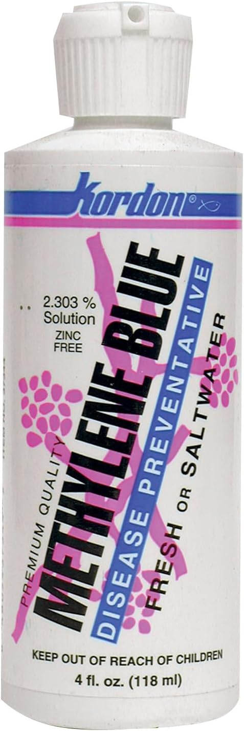 Kordon Methylene Blue Disease Preventative – Safe for Freshwater & Saltwater Aquariums, Prevents Fungal Infections & Tre
