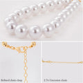 Chunky Pearl Dog Necklace (Beads 20mm) Elegant Adjustable Dog Necklace Light Pearl Jewelry Bold Accessories Fancy Dog Ca