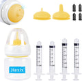 Pet Nursing Bottle Kit for Kitten Puppy,60mlCat Bottle Feeding Kit Nipple Kittens Syringe for Small Cat Dog Newborn Kitt