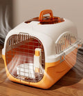 Hard Cat Carrier for Large Cats up to 20 lbs, Top Loading Plastic Pet Travel Kennel with Hard Shell, Metal Wire Door, Ro