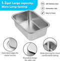 TIDANT 1.2 Gallon Elevated Large Dog Water Bowl with Mat, 4 Height Adjustable 12-17", Raised Dog Water Bowl Stand for Large Breed