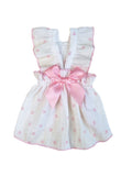 QWINEE Heart Print Dog Cat Dress Bow Decor Cute Dog Dresses Puppy Tutu Skirt Chihuahua Teddy Pomeranian Dress Birthday Holiday Clothes for Cat Kittens Small Medium Large Dogs Pink S