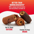 Good 'n' Tasty Soft & Crunchy Roll High Protein Dog Treat, 3 oz