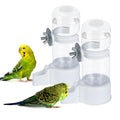 BWOGUE 2PCS Automatic Bird Water Dispenser, 4.73 Fl Oz Parakeet Water Dispenser for Cage No Mess Suspended Bird Water Feeder for Cockatiel Budgie Conure Lovebirds