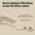 YOOSO WING 10PCS USB Water Circulation Bird Baths for Cage Filter (10pcs Filter)