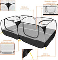 SlowTon Small Animals Playpen, Pop Up Detachable Bottom 73"x36"x25"