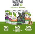 Natural Care Flea and Tick Spray for Dogs - Flea & Tick Treatment for Dogs - Flea & Tick Killer with Certified Natural Oils - 14 Ounces