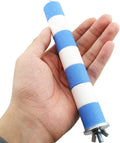 TAODAN 20x2.5cm Parrot Nail Grooming Stick Blue and White Bird Claw Grinding Sandstone Perch Suitable for Most Bird Coop