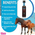 EQyss Crib Guard Horse Anti-Chewing Gel with Brush Applicator - Stops Cribbing & Gnawing, Non-irritating, Safe for All S