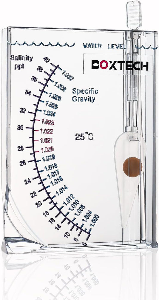 Boxtech Aquarium Hydrometer, Salinity Meter for Reef & Marine Tanks