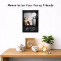 Pet Memorial Shadow Box Keepsake 9.2x13 Cat Memorial Gifts for Loss of Cat Death Sympathy Remembrance Bereavement Gift Large Pet Memory Box Frame Display Case with Deep Rainbow Bridge Drawer