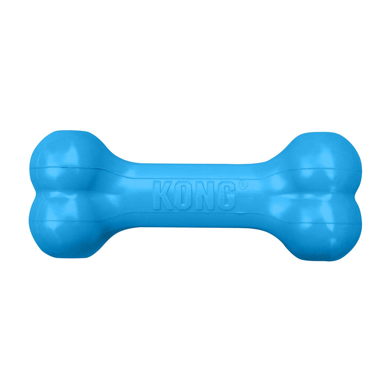 KONG Puppy Goodie Bone - Stuffable Toy - Natural Rubber Chew for Puppies - Toy for Teething - for Small Puppies - Blue