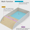 3pcs Tortoise Food Dish with Ramp and Basking Platform Leaf Tortoise Water Food Bowls Reptile Water Dish Turtle Reptile 