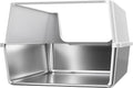 XXXL Stainless Steel Litter Box with Lid, offering Big Cats & Multi-Cats