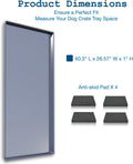Metal Dog Crate Tray, 40-Inch Pan Replacement, Stainless Steel