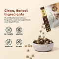BADLANDS RANCH Superfood Nuggets – Freeze-Dried Raw Dog Treat & Food Topper, Nutrient-Dense Duck & Kale Formula, High Protein, No Artificial Additives, 8oz Bag