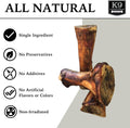 K9 Connoisseur Beef Marrow Large Dog Bones Long Lasting for Aggressive Chewers - USA Made Single Ingredient Champ Bones for Large Dogs Over 50 Pounds - 3 Pack