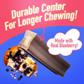 N-Bone Mega-Bone Long-Lasting Dog Chews, Blueberry Pumpkin Muffin Flavor, Natural Dog Bones for Large Dogs, 6 Chews (16.