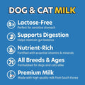 SuperPaw Pet Milk – Lactose-Free Dog & Cat Milk for All Breeds and Ages, Easy to Digest, Liquid Formula for Sensitive Stomachs, Nutrient-Rich – 10 Pack (60.87oz)