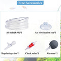 Dirvin Small Aquarium Air Pump, Ultra Quiet Adjustable Fish Tank Bubbler 2W