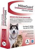 MilbeGuard Flavored Tablet for Dogs (51-100 lbs) and Cats (12.1-25 lbs) - 6 ct