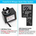 DaToo Aquarium Hang On Filter Small Fish Tank Hanging Filter Power Waterfall Filtration System