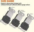 Herm Sprenger ClicLock Fastener Stainless Steel Buckle for Prong Dog Training Collar & Quick Release with Easy Buckle fo